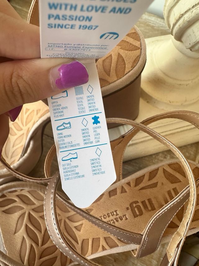 Sandalias sindy mustang rosas