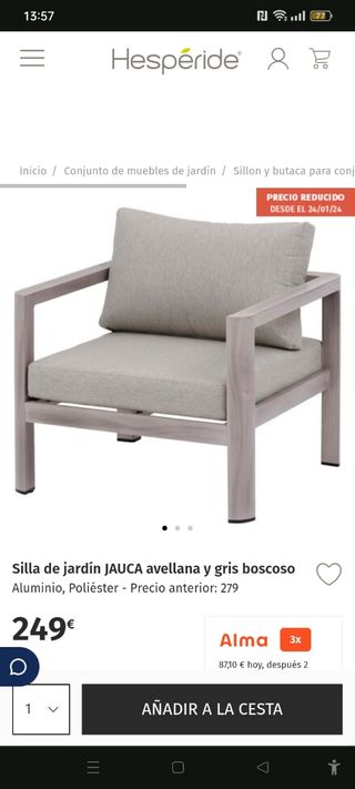 Sillón 1 plaza