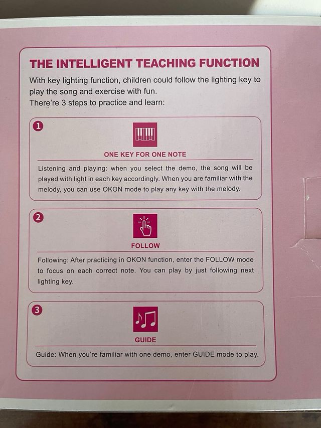 Piano sin cables para aprender