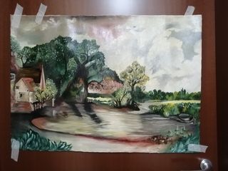 Quadro nuovo dipinto ad olio su tela 