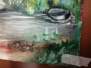 Quadro nuovo dipinto ad olio su tela 
