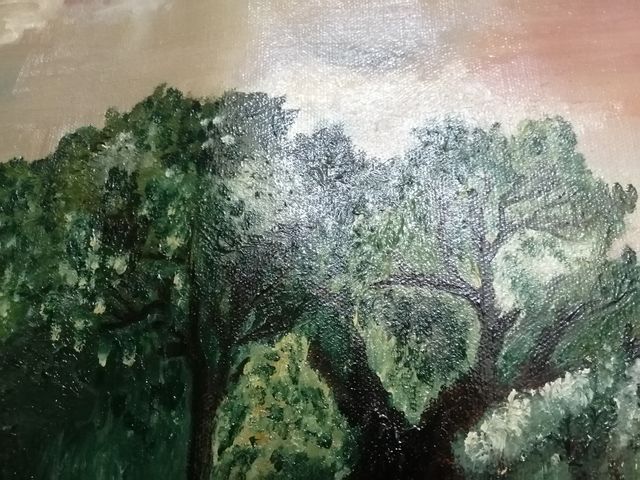 Quadro nuovo dipinto ad olio su tela