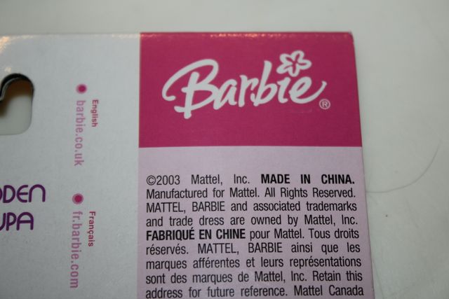 ROUPA NOVA DA BARBIE EM BLISTER FASHION 2003