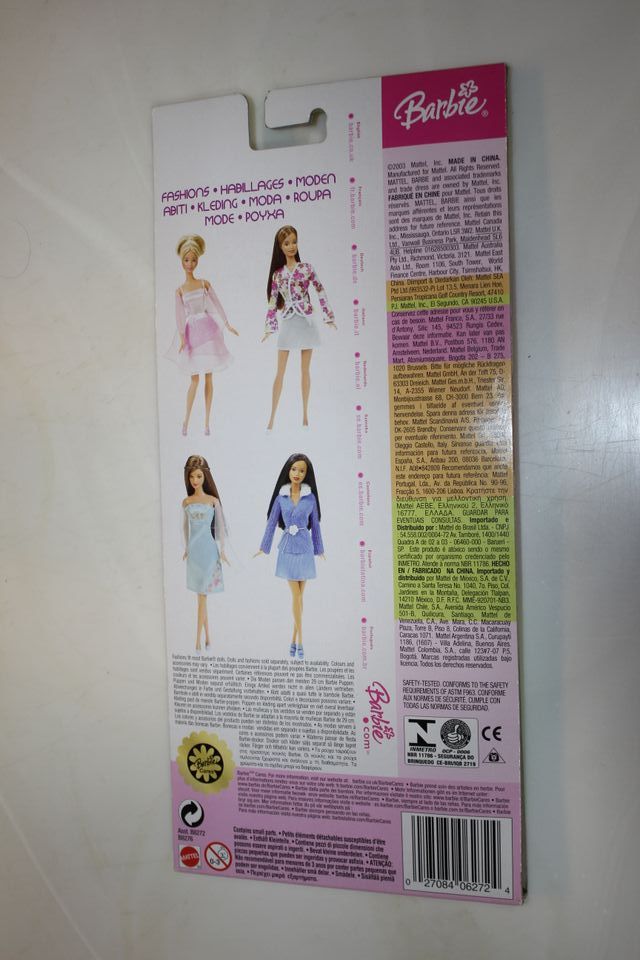 NUOVO VESTITO DI BARBIE IN STILE BLISTER 2003