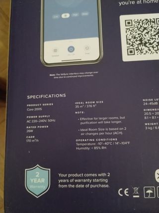 Levoit purificador de aire Core 200S