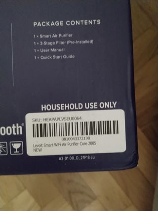 Levoit purificador de aire Core 200S