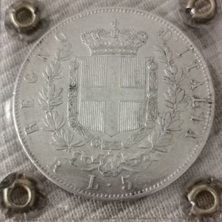 5 lire 1871 Roma Vittorio Emanuele II