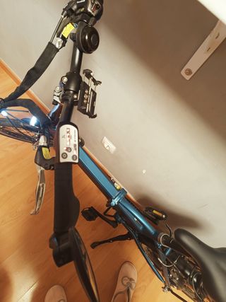 Bicicleta eléctrica plegable btwin 