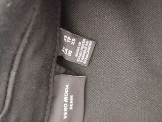 Cazadora vaquera negra mujer XS