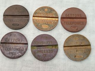 6 gettoni telefonici