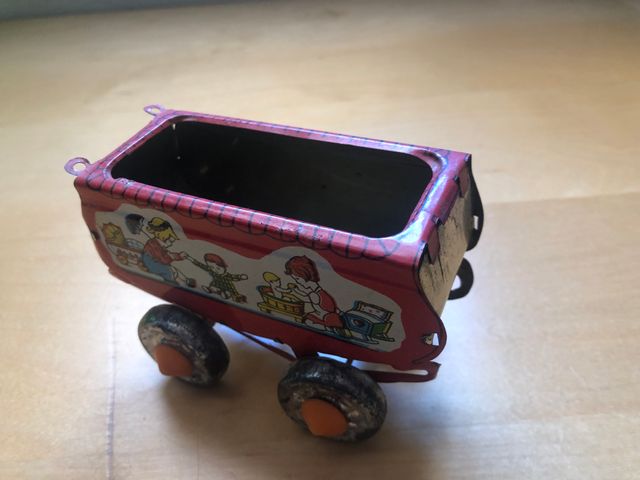 Antiguo carrito bebes metálico