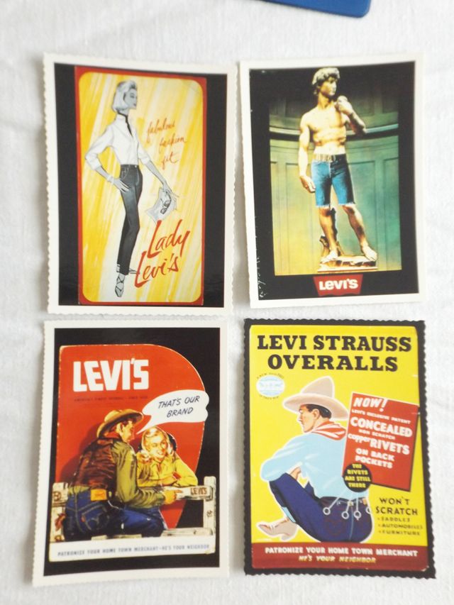 12 Cartoline Storiche Levi's in scatolo originale