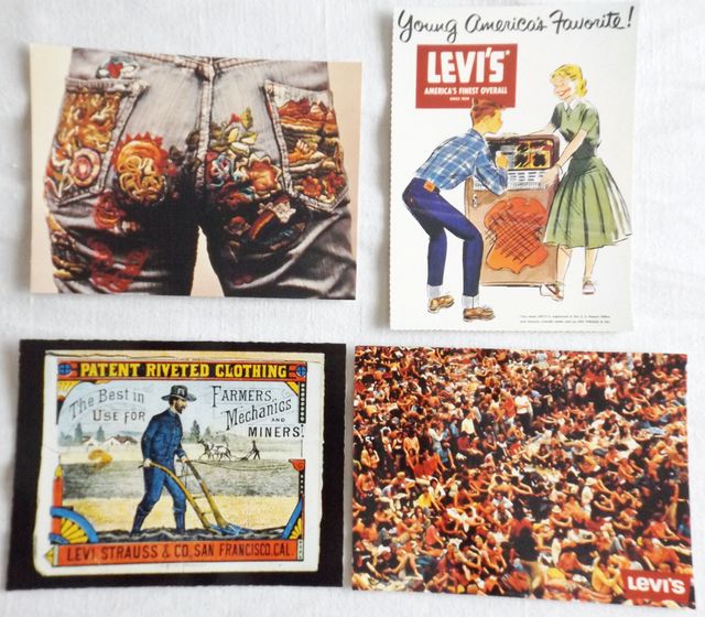 12 Cartoline Storiche Levi's in scatolo originale