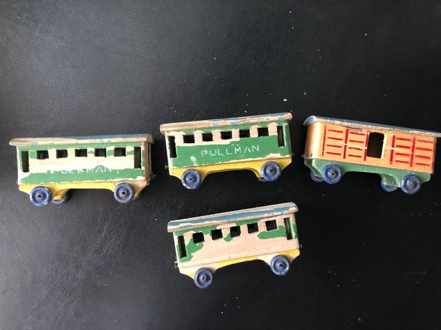 Vagones de antiguo tren de madera