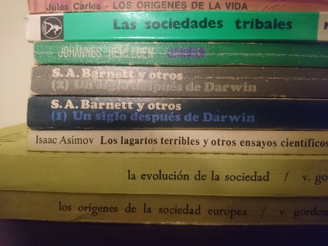 Libros sobre la evolución humana, social y de las