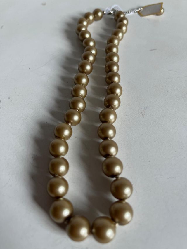 Collar perlas doradas NUEVO
