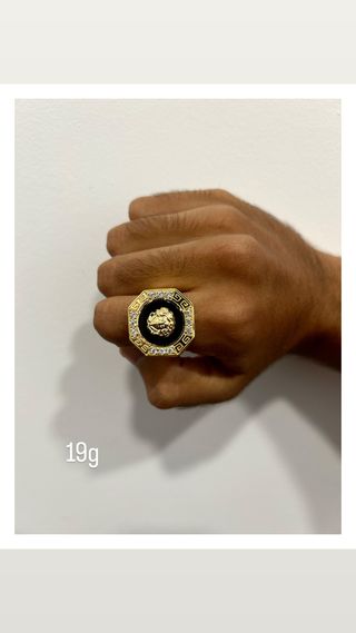 Anillo Versace Oro 18k 19g NUEVO