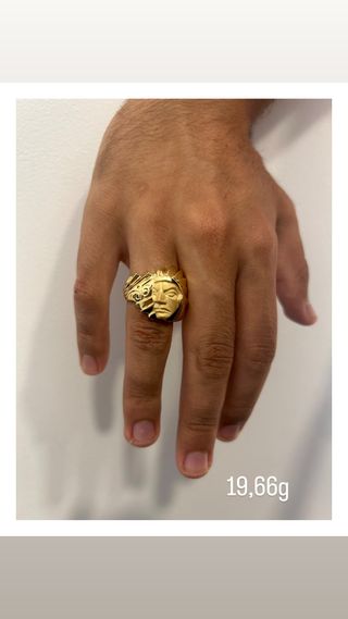 Anillo Indio Oro 18k 19,7g NUEVO