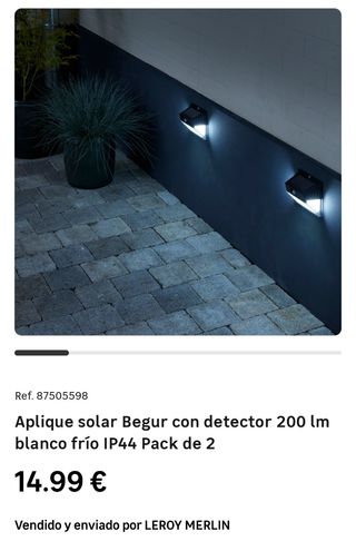 Dos focos solares NUEVOS 