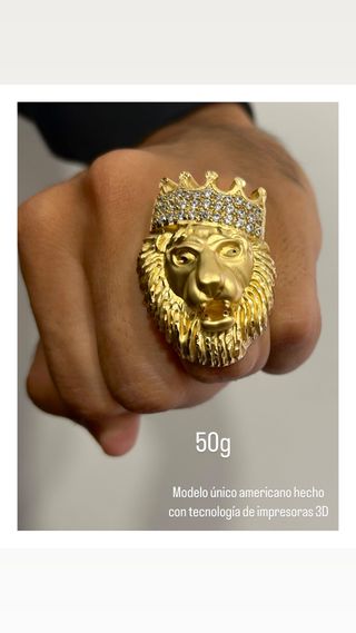 Anillo León Oro 18k 50g NUEVO