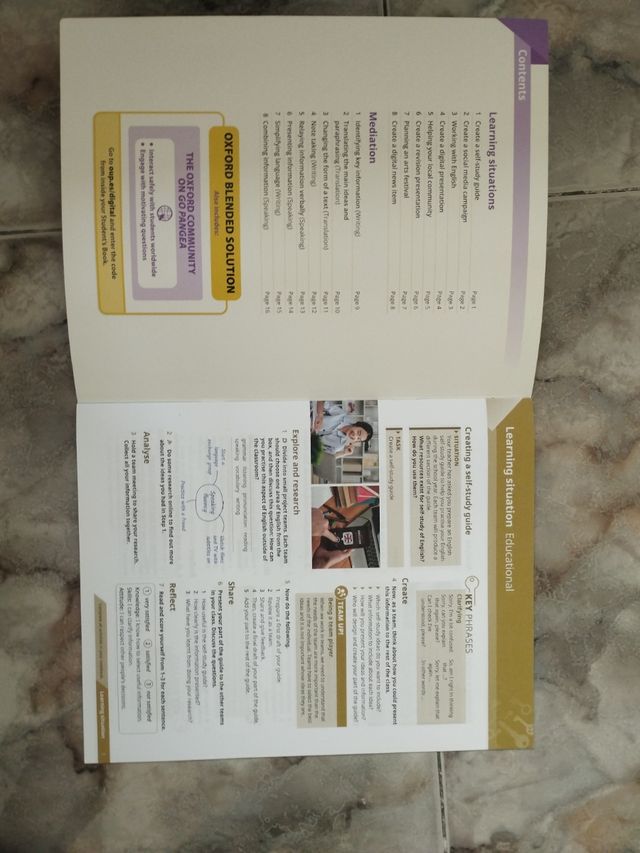 Learning situantions and Mediation, 1b