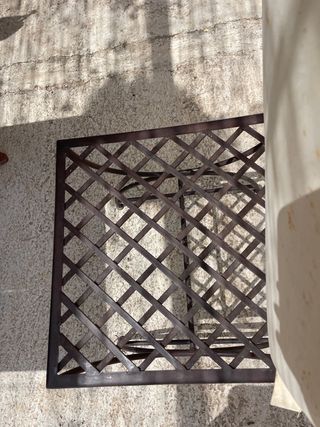 Sillas hierro forja + cojin terraza