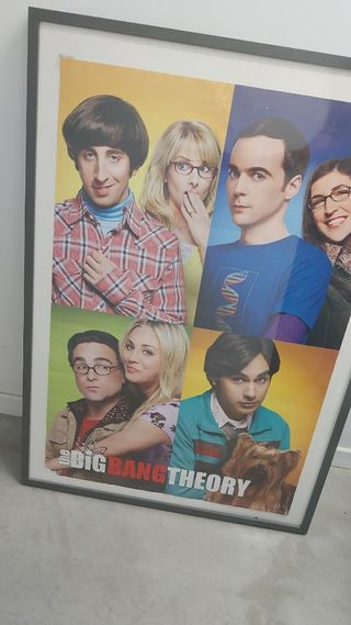 Lámina de The Big Bang Theory con marco