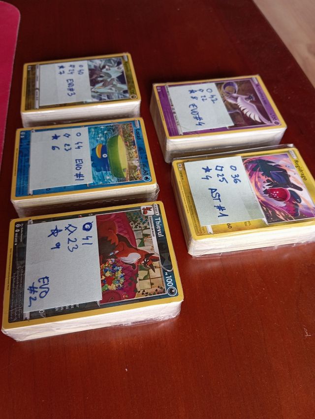70 cartas Pokémon sin repetir