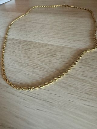 Cordon acero inoxidable oro 60cm