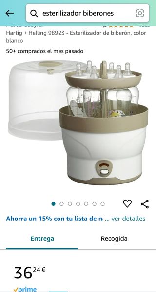 Esterilizador biberones bebé