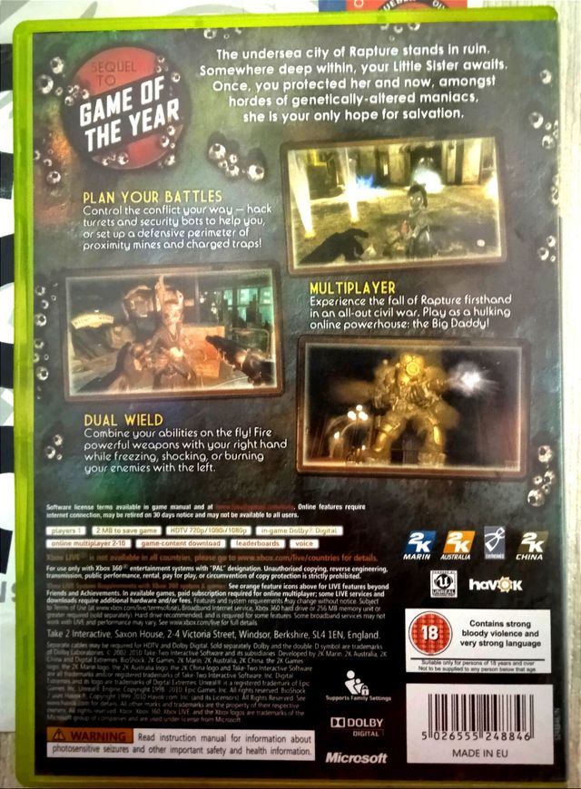 Bioshock 2 para XBox 360