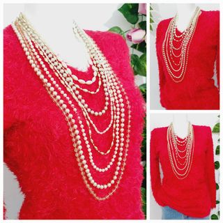 Collar Largo 8 Hileras 💖✨️