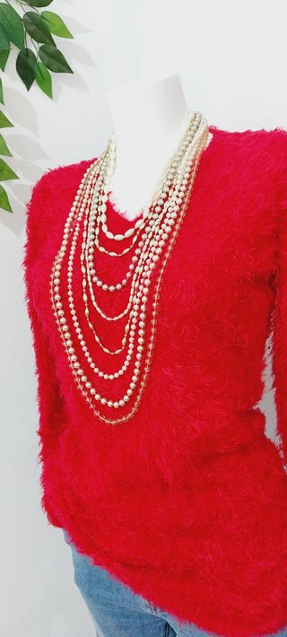 Collar Largo 8 Hileras 💖✨️