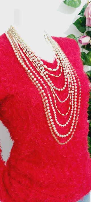Collar Largo 8 Hileras 💖✨️