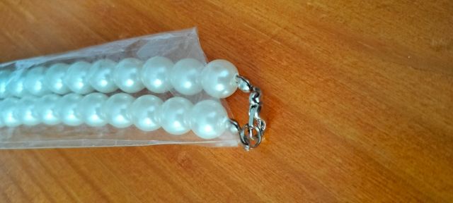 Collar perlas blancas 