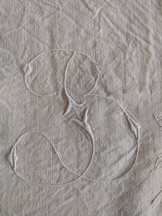 Antico lenzuolo matrimoniale