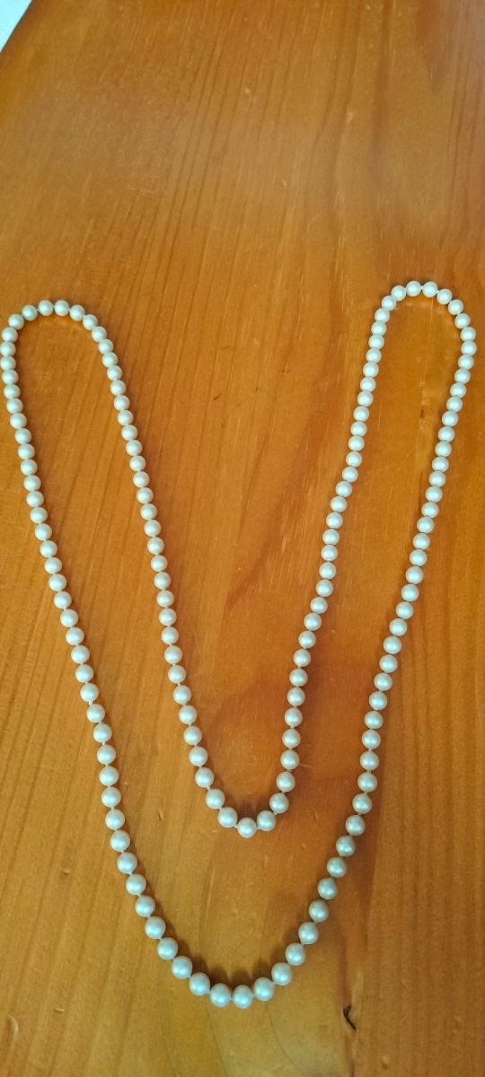 Collar largo perlas
