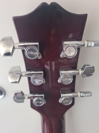 Guitarra Acústica con funda STAG MODELO SW206CE-CS