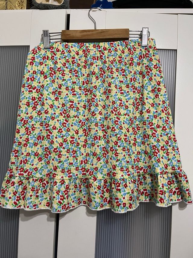 Falda corta estampada