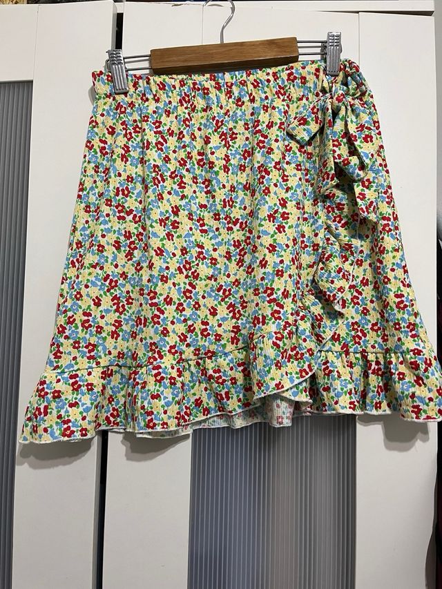 Falda corta estampada