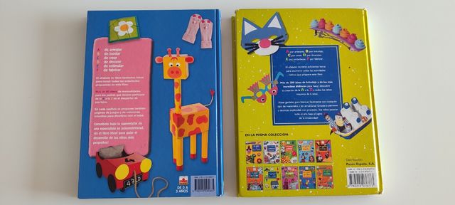 Libros de manualidades para niños de 0 a 3 años.