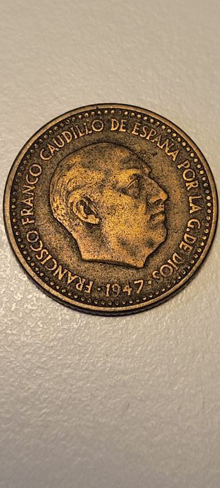 MONEDA DE 1 PESETA DE 1947, ESTRELLA 53.