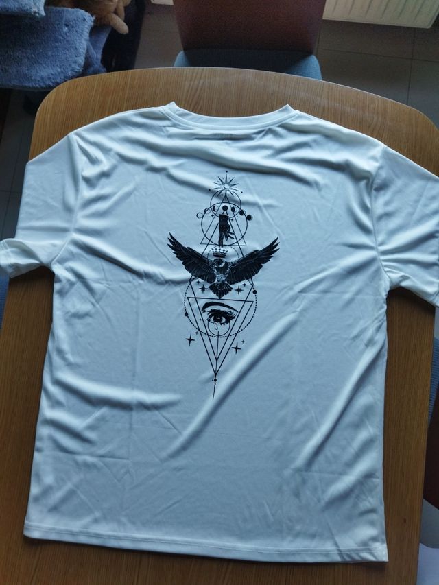 Camiseta blanca con estampado SHEIN