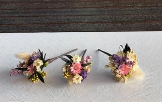 Horquillas de flores silvestres preservadas