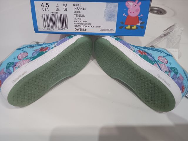 Zapatillas Reebok Peppa T.20 Pig Club C en caja