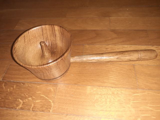 Cazo cuchara madera servir arroz