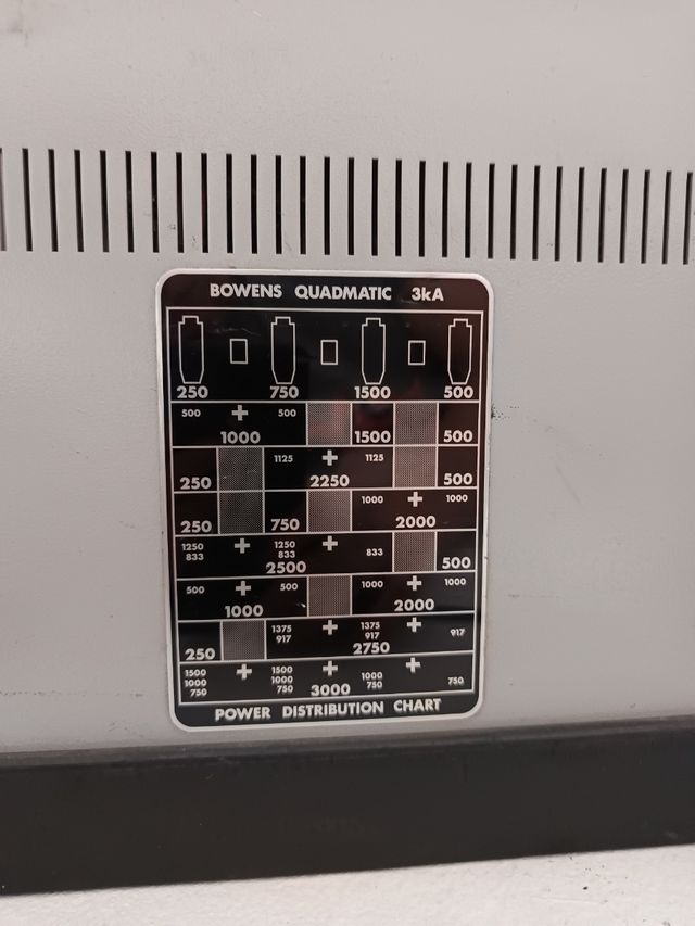 Generador bowens quad matic 3kA+3 flashes