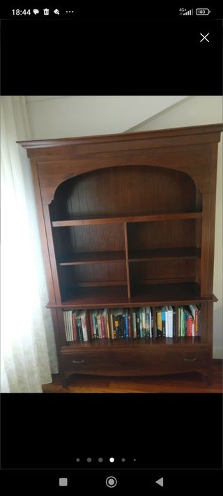 MUEBLE LIBRERÍA MADERA MACIZA 