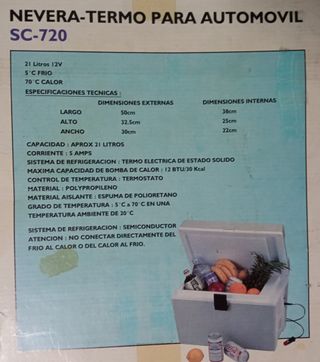 NEVERA TERMO PARA AUTOMOVIL A ESTRENAR