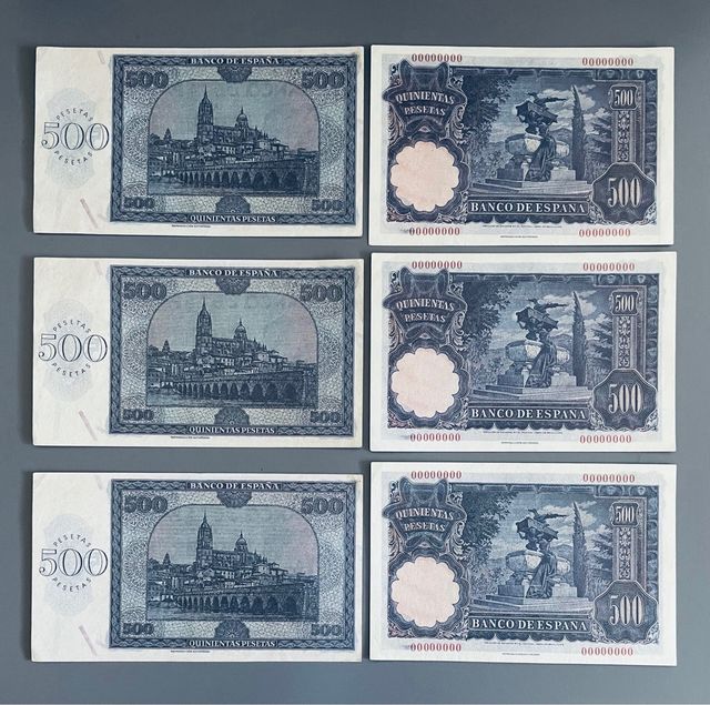 Billetes de españa ( facsimil sin Uso )..